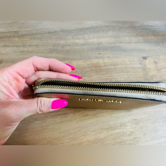 Michael Kors Gold Wristlet with Black Strap - Picture 8 of 8